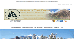 Desktop Screenshot of mountaintimechairs.com