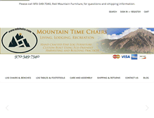 Tablet Screenshot of mountaintimechairs.com